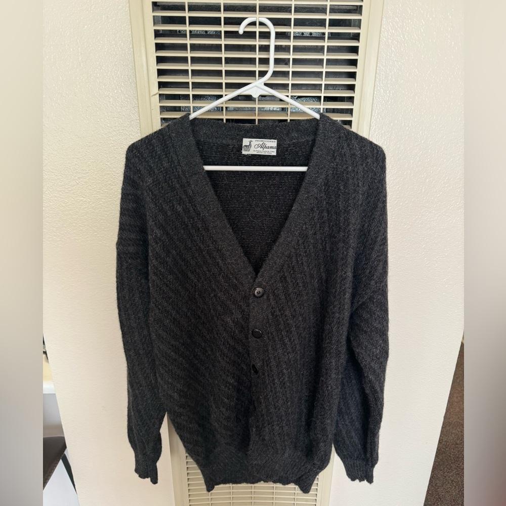 Alpaca Cardigan Sweater-Button Down